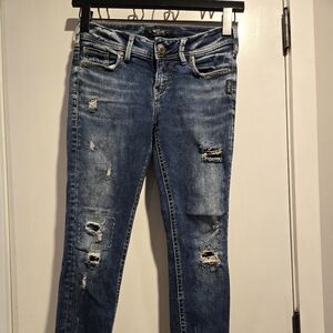 Silver Suki Ankle Skinny Jeans